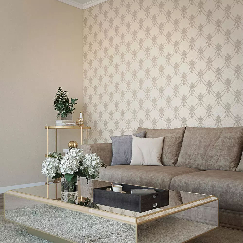 Beaded Swag Trellis Wallpaper Texture Texture