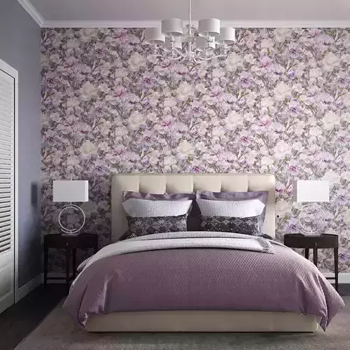 Lilac Garden Wallpaper Texture