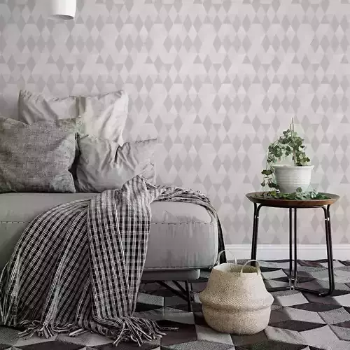 Soft Geometric Diamonds Wallpaper Texture 