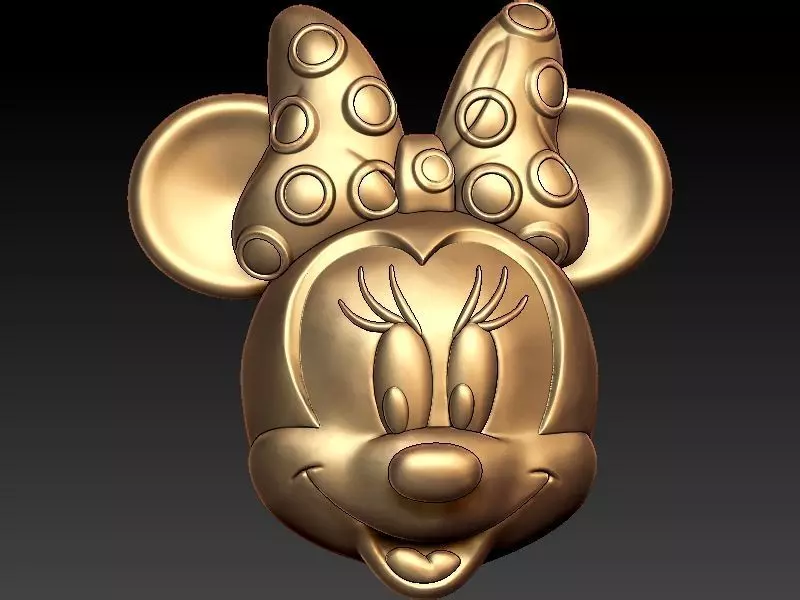 Minnie Mouse 3D Pendant 3D print model_0
