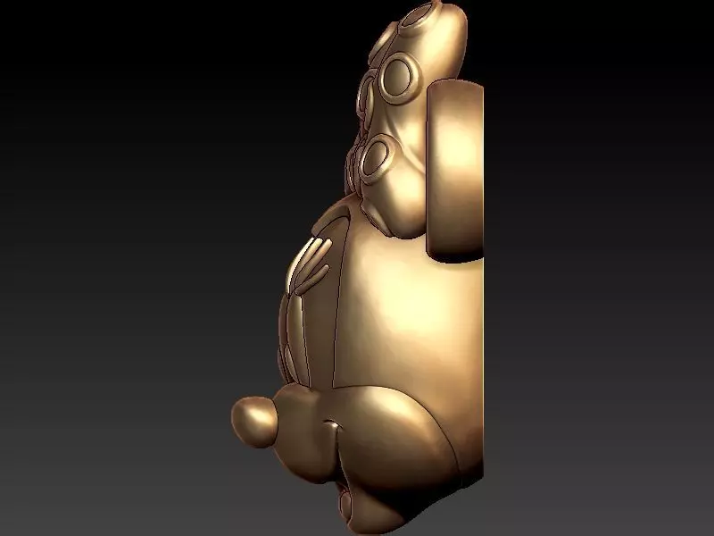 Minnie Mouse 3D Pendant 3D print model_2