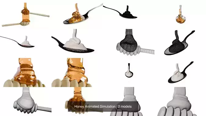 Honey Animated Simulation