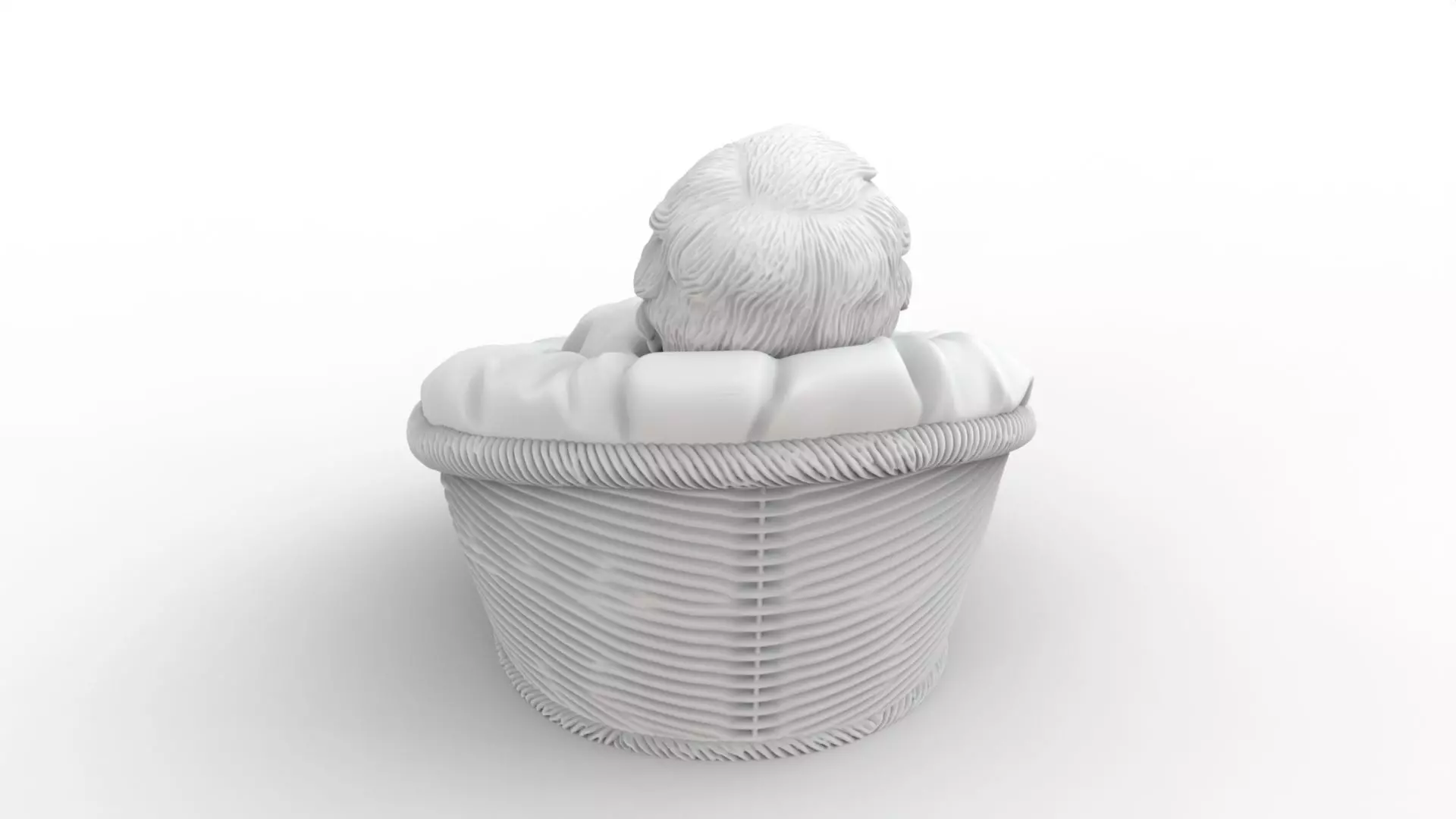 Baby Jesus in Manger 3D Print STL 3D print model_3