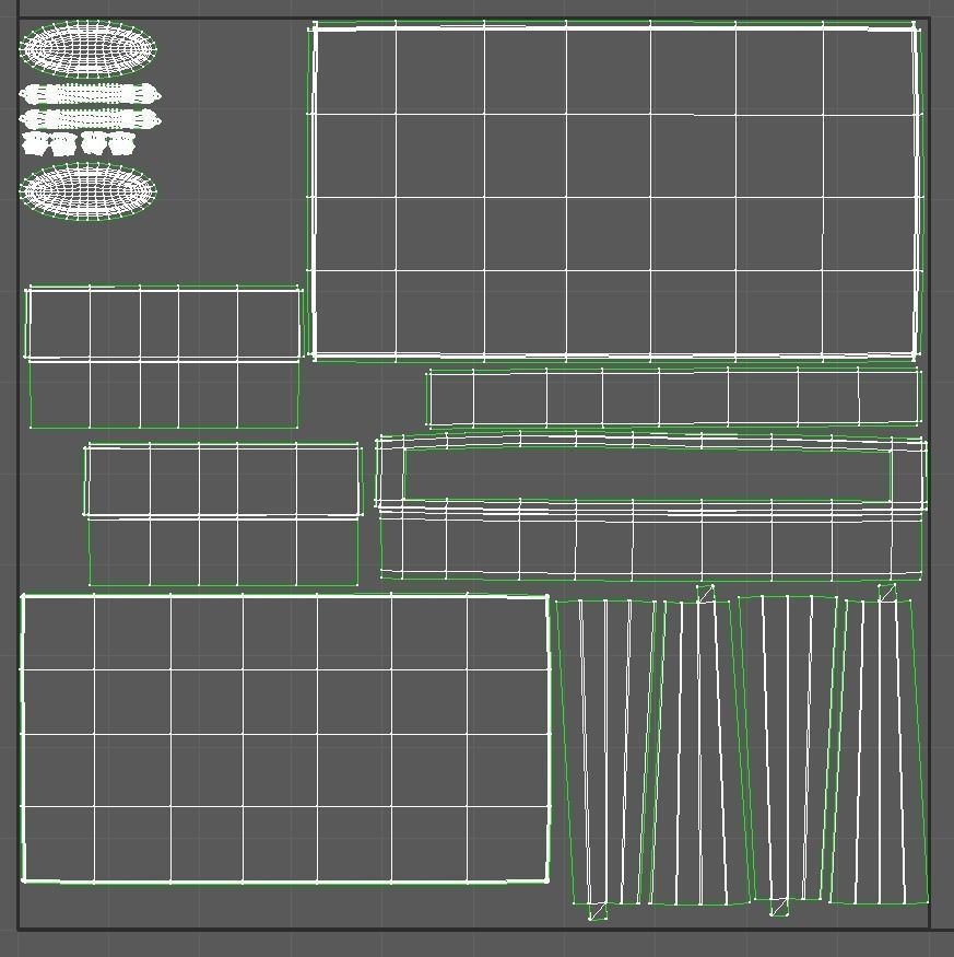 Old Table 3D model_5