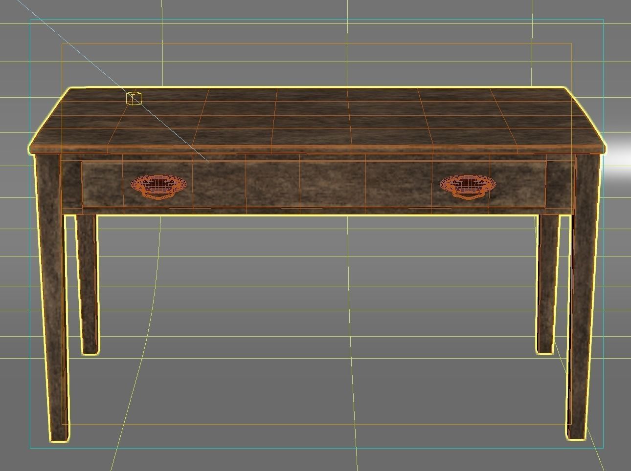 Old Table 3D model_3
