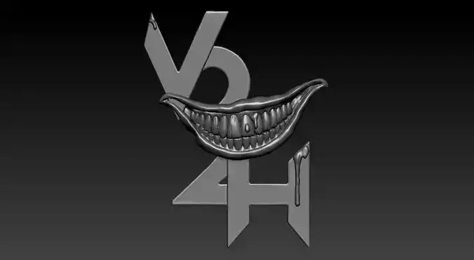 Bloody Smile 3d Pendant 3D print model