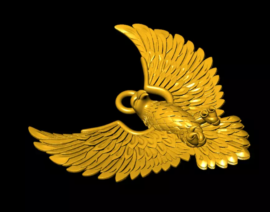 Eagle model 3D print model Free 3D print model_7