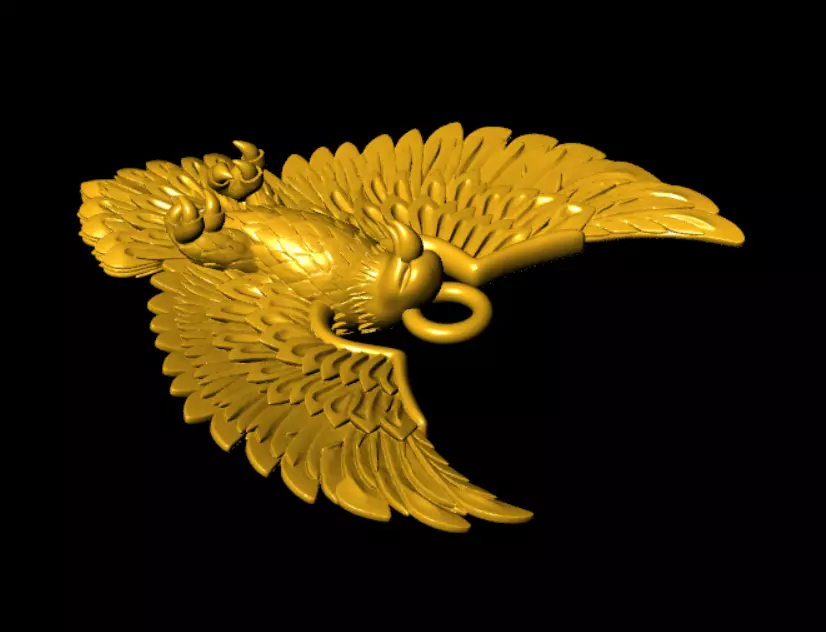 Eagle model 3D print model Free 3D print model_5