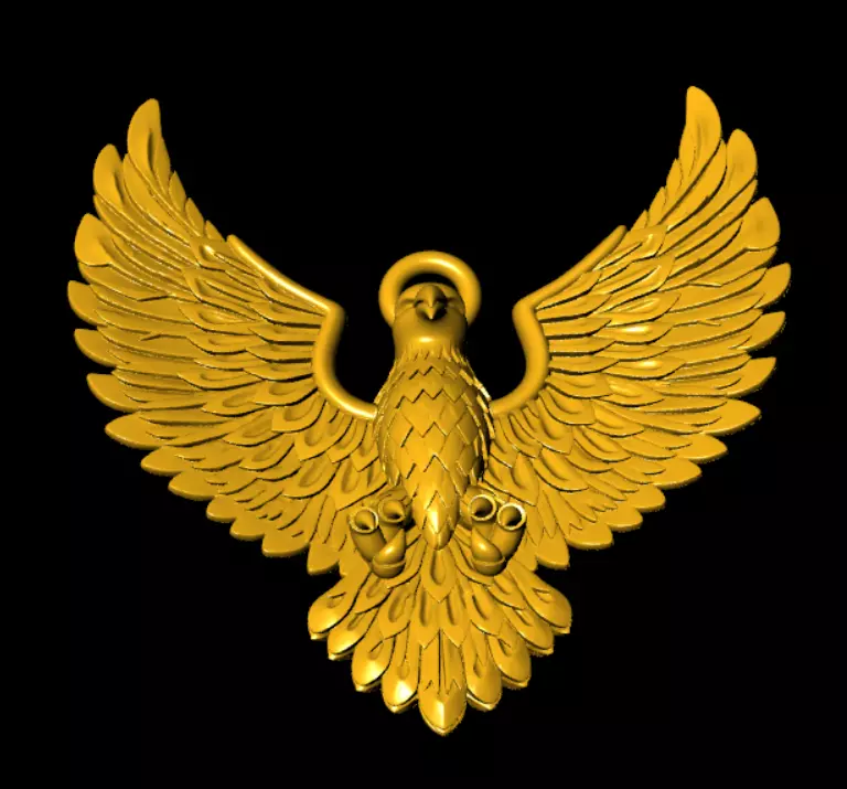 Eagle model 3D print model Free 3D print model_8