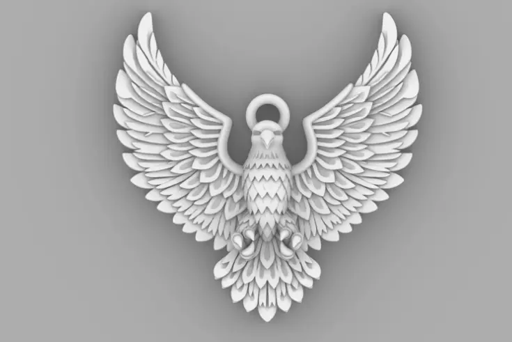 Eagle model 3D print model Free 3D print model_0