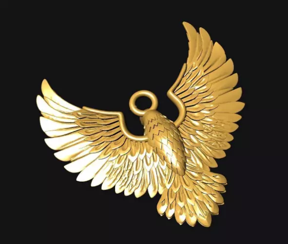 Eagle model 3D print model Free 3D print model_4