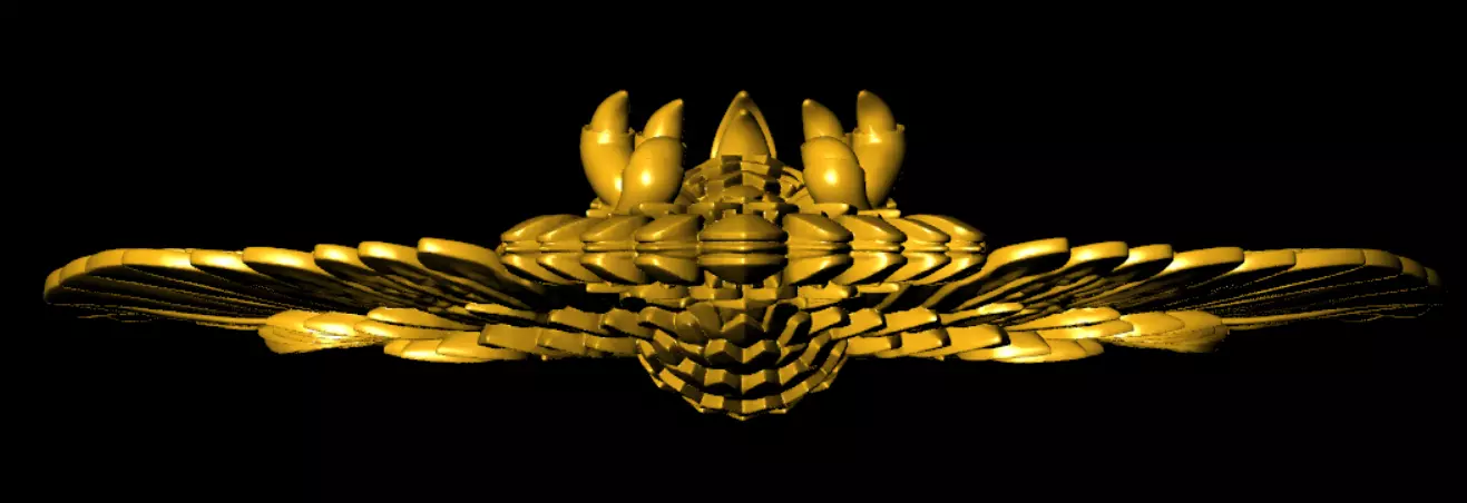 Eagle model 3D print model Free 3D print model_6