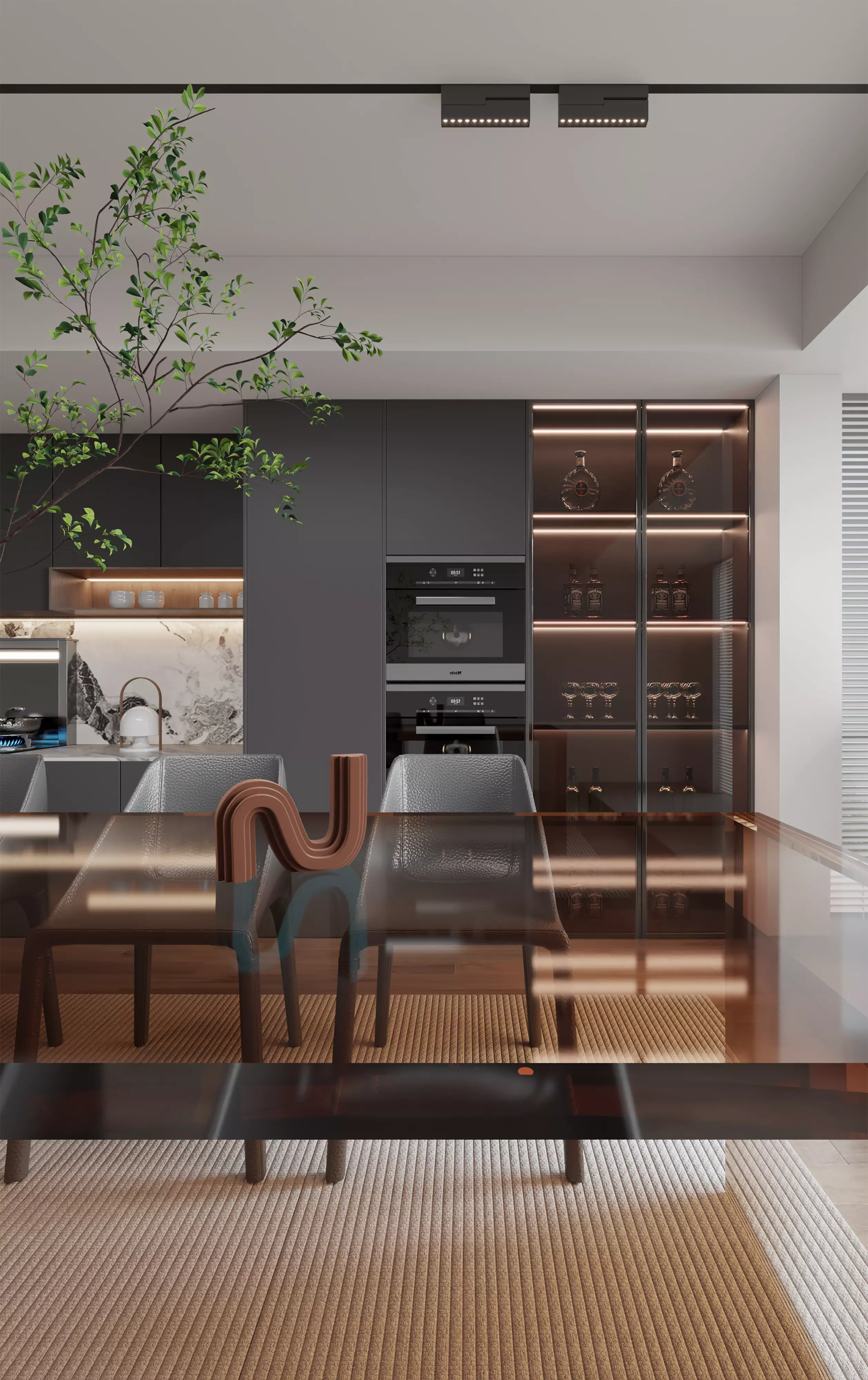 Sharing of a Recent Partial Dining Room 3D Scene 3D model_2