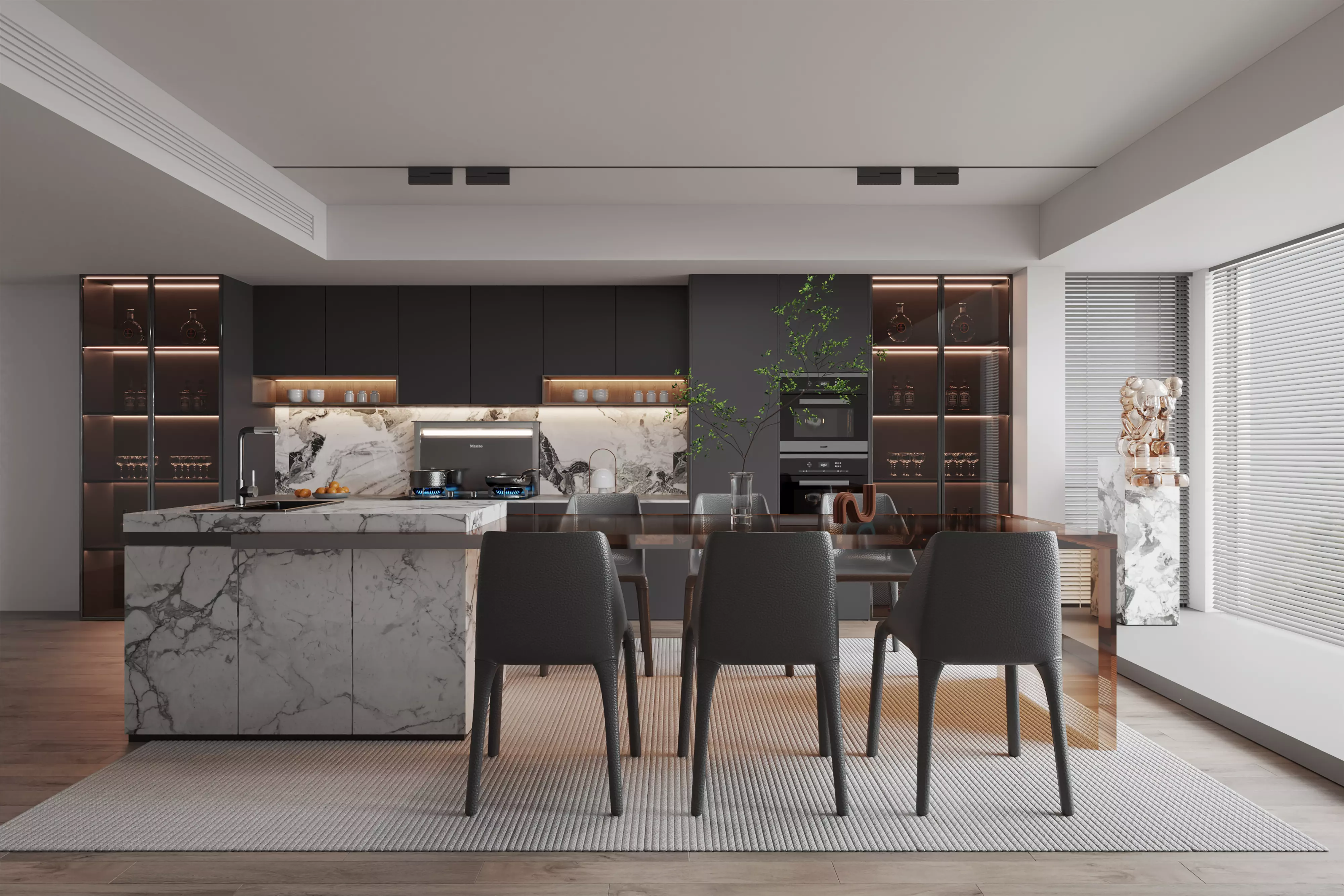 Sharing of a Recent Partial Dining Room 3D Scene 3D model_0