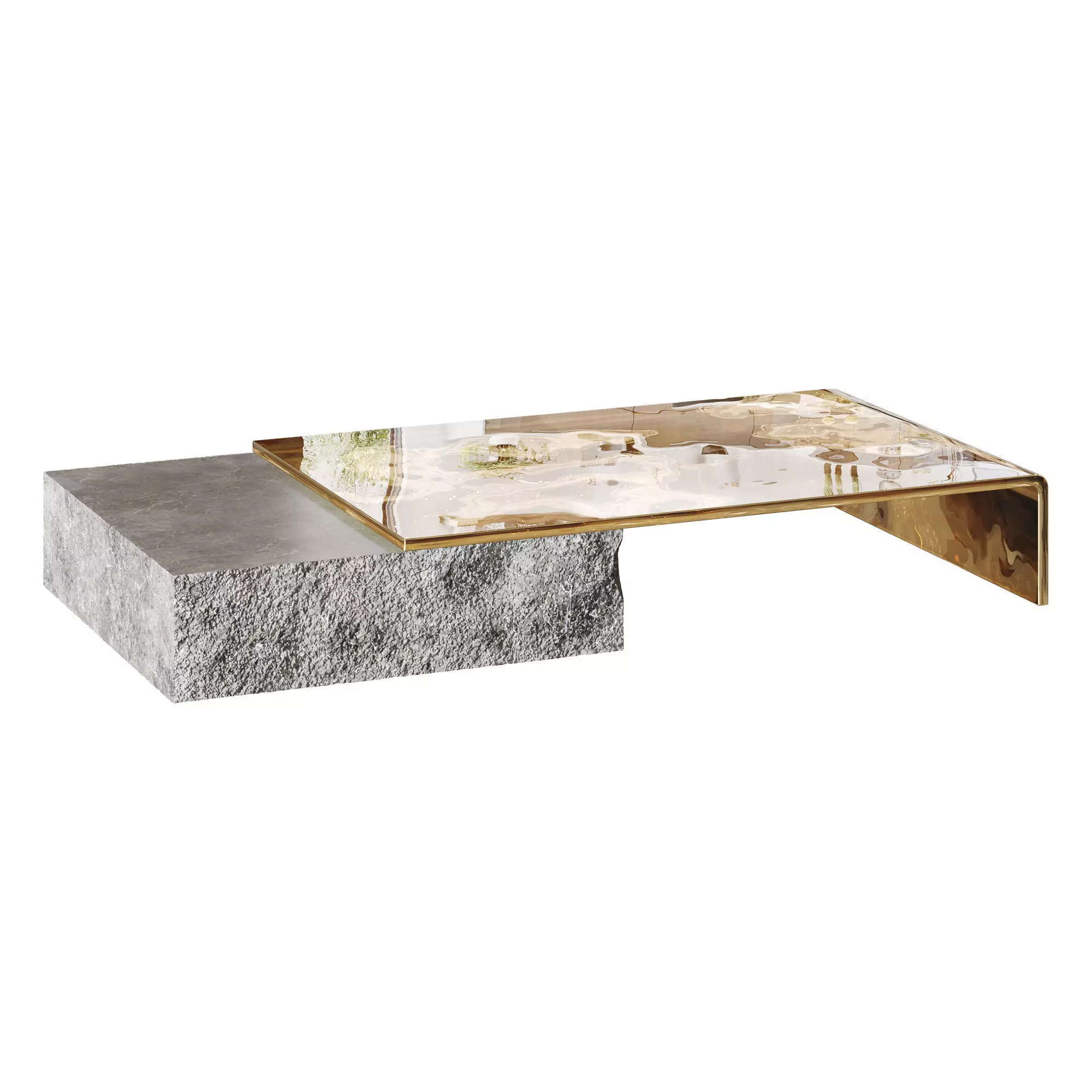 Postmodern Nesting Coffee Table 3D model_1