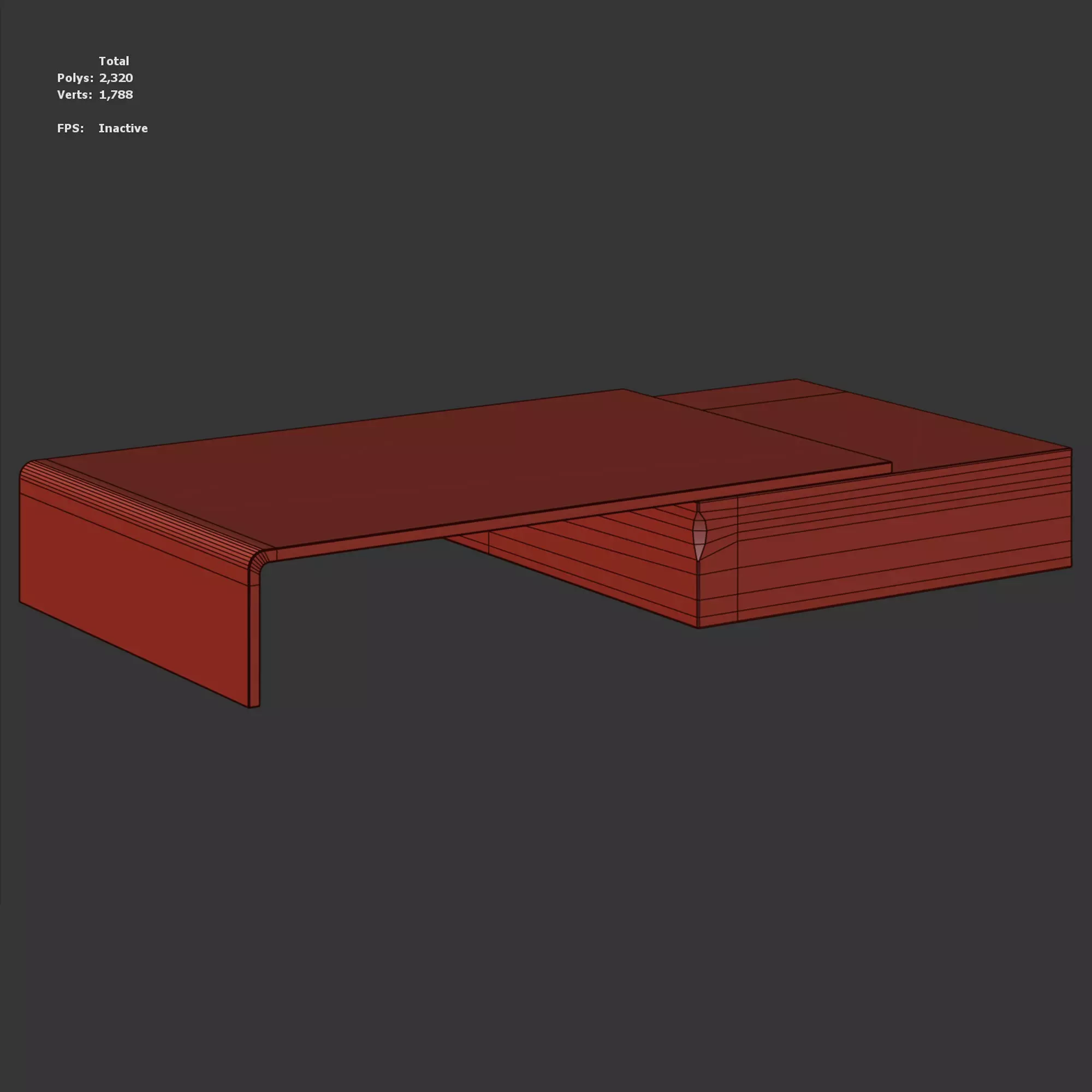 Postmodern Nesting Coffee Table 3D model_5