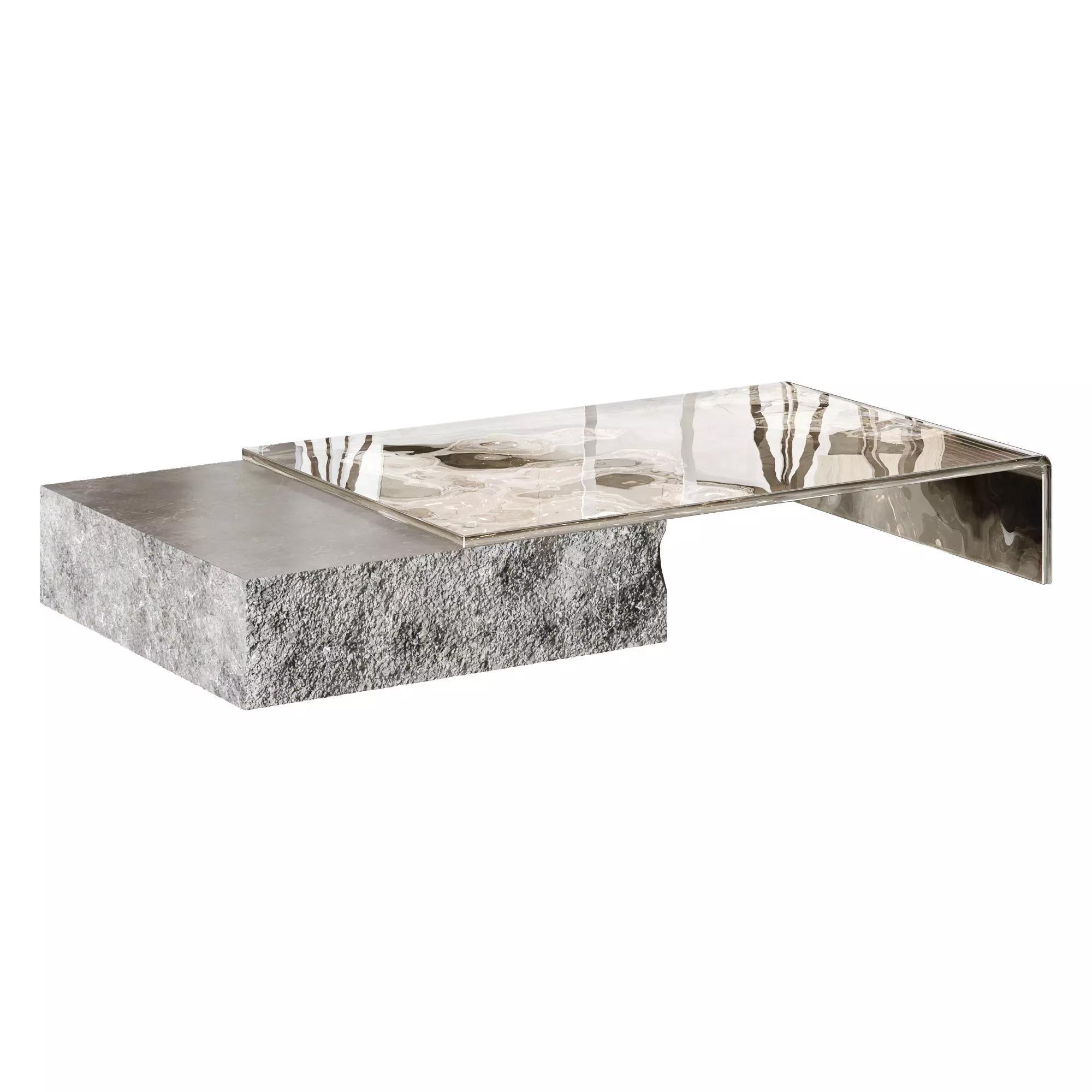 Postmodern Nesting Coffee Table 3D model_2