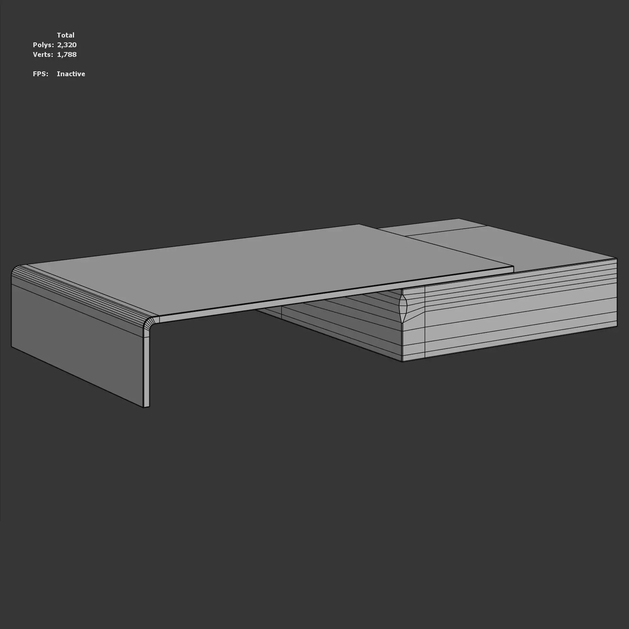 Postmodern Nesting Coffee Table 3D model_6