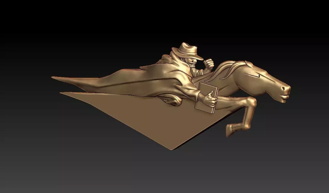 North Carolina Wesleyan Battling Bishop LOGO 3D print model_2