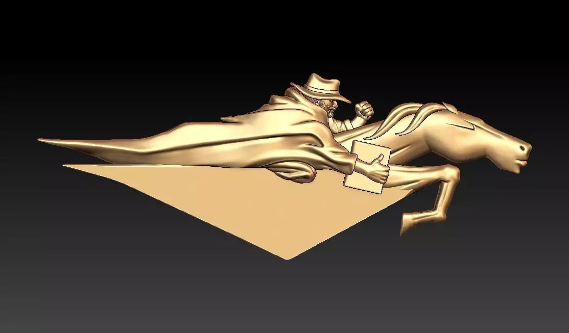 North Carolina Wesleyan Battling Bishop LOGO 3D print model_1