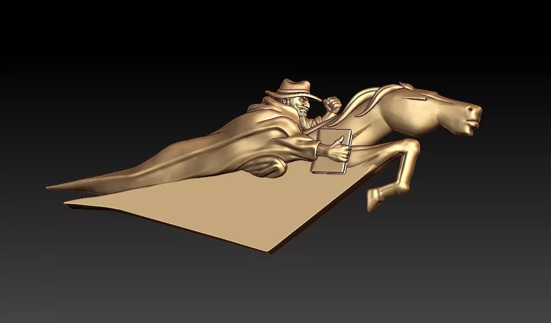 North Carolina Wesleyan Battling Bishop LOGO 3D print model_3