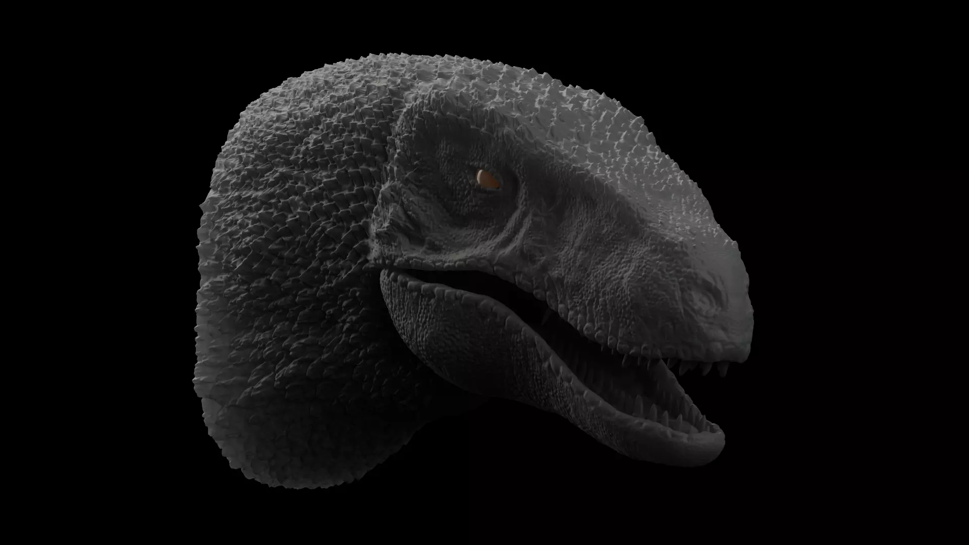 Utahraptor bust from Primitive war Free 3D print model_0