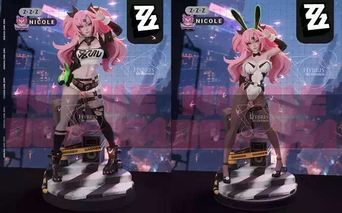 Nicole from Zenless Zone Zero Commercial Package 