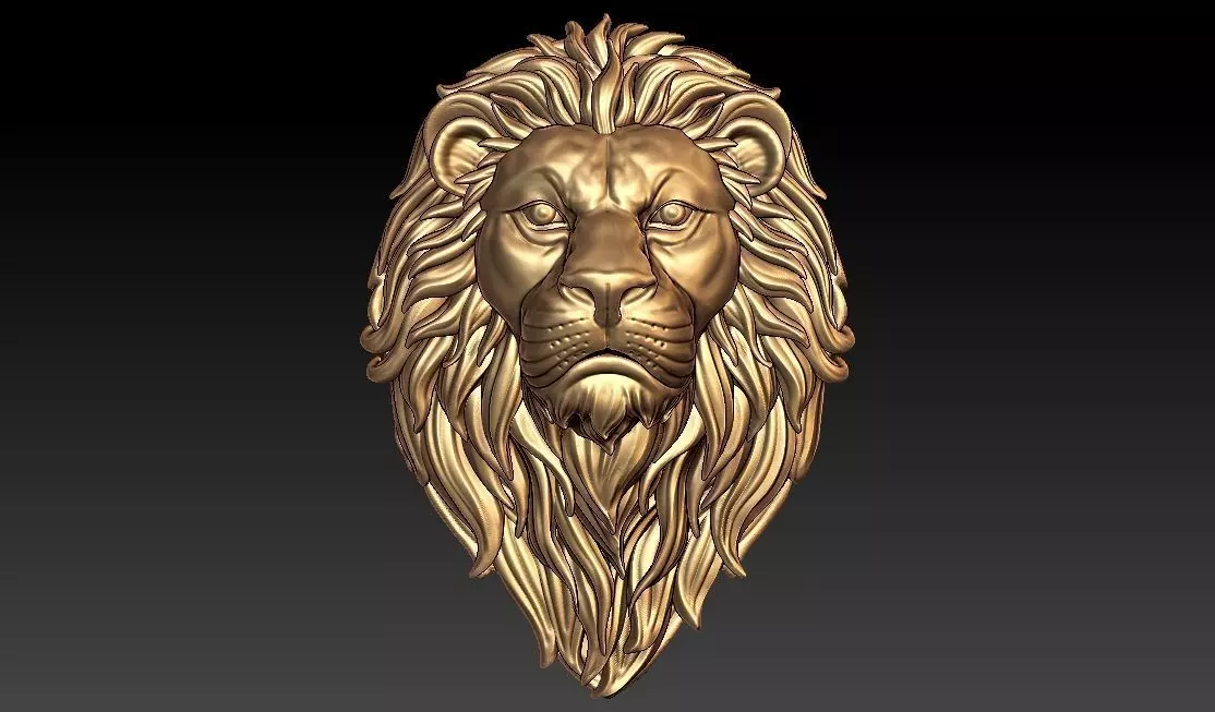 Lion Pendant 3D print model
