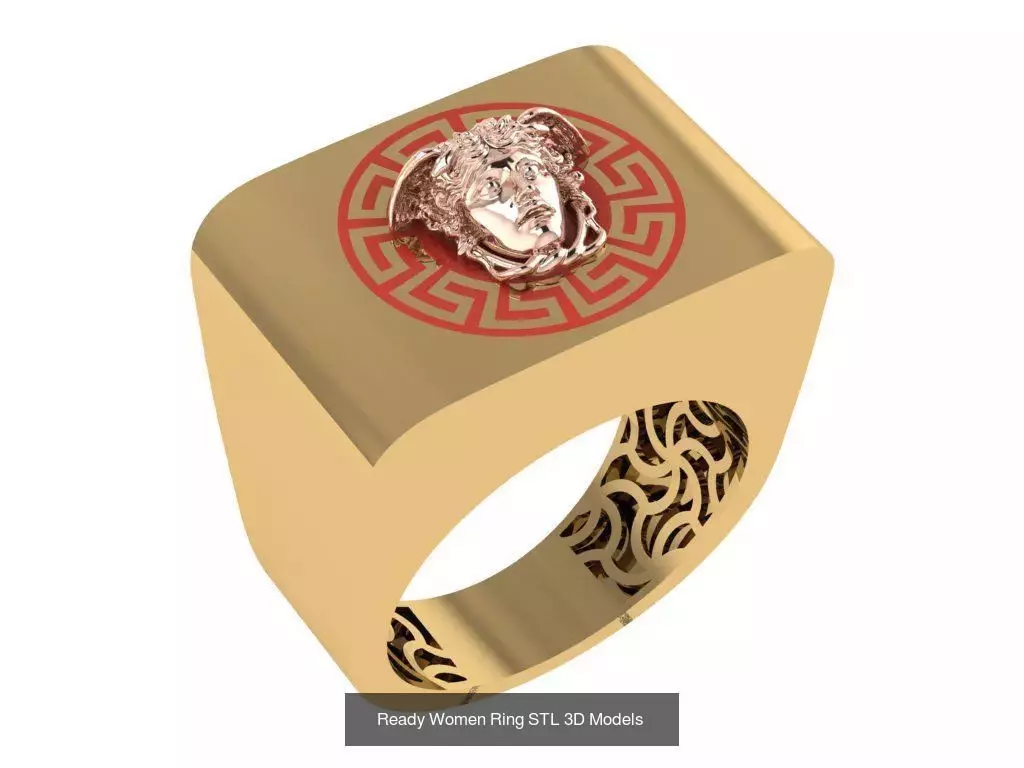 Women Gold Ring  Models  100pcs 3D Model Collection_89