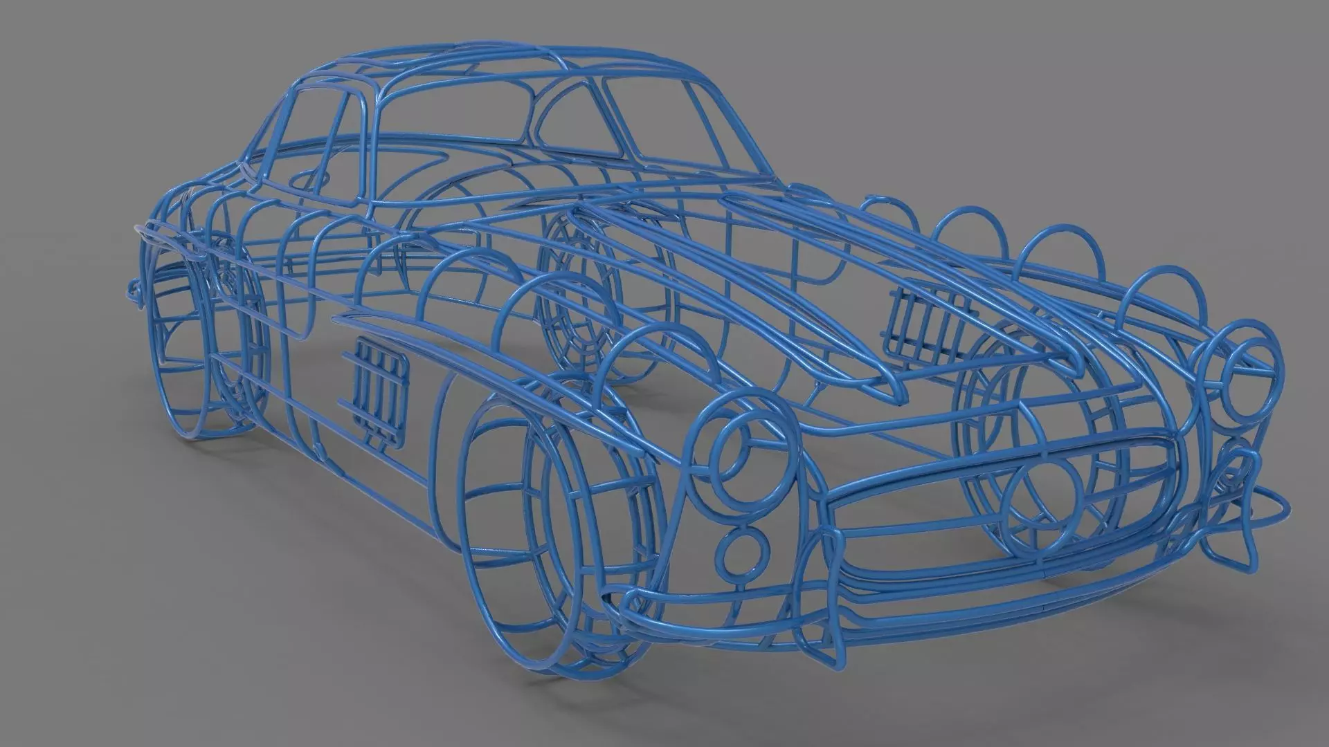 Mercedes-Benz 300 SL 3D print model_14