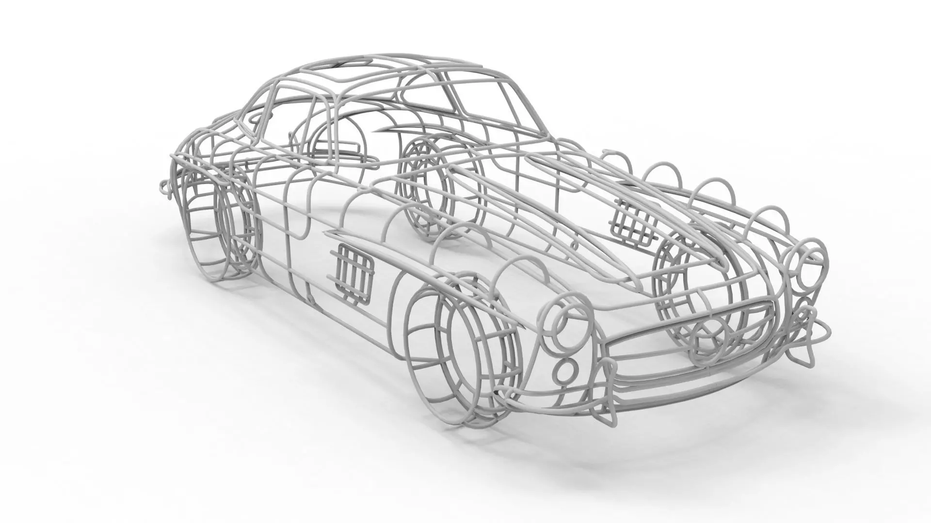Mercedes-Benz 300 SL 3D print model_0