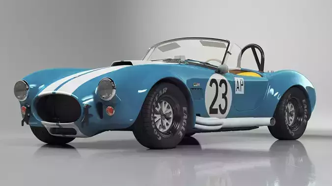 AC Shelby Cobra 1965 Blue Yellow 1965