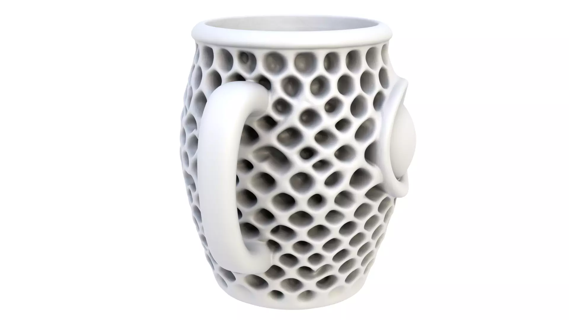 Honeycomb mug 3D model_4