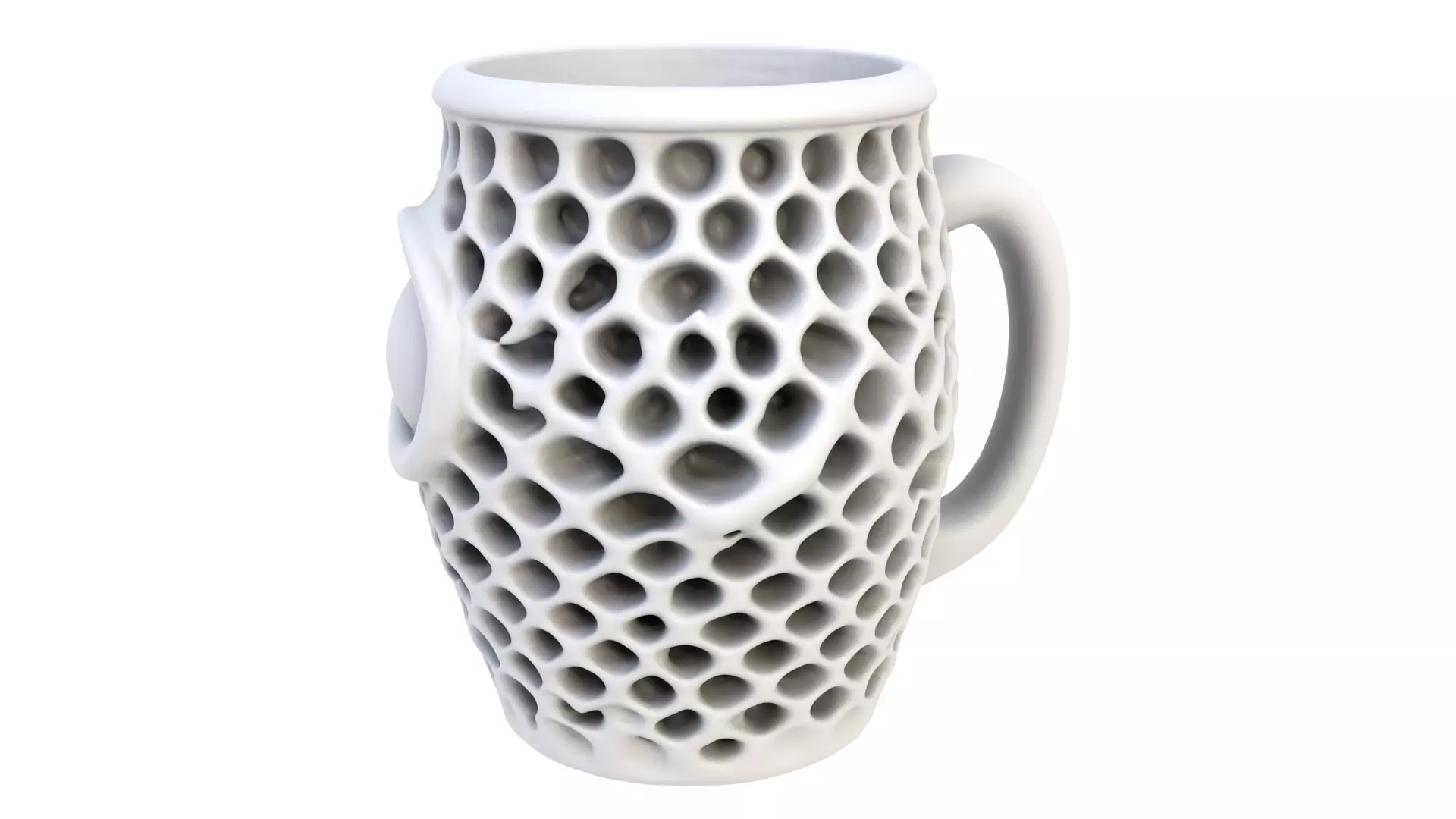 Honeycomb mug 3D model_3