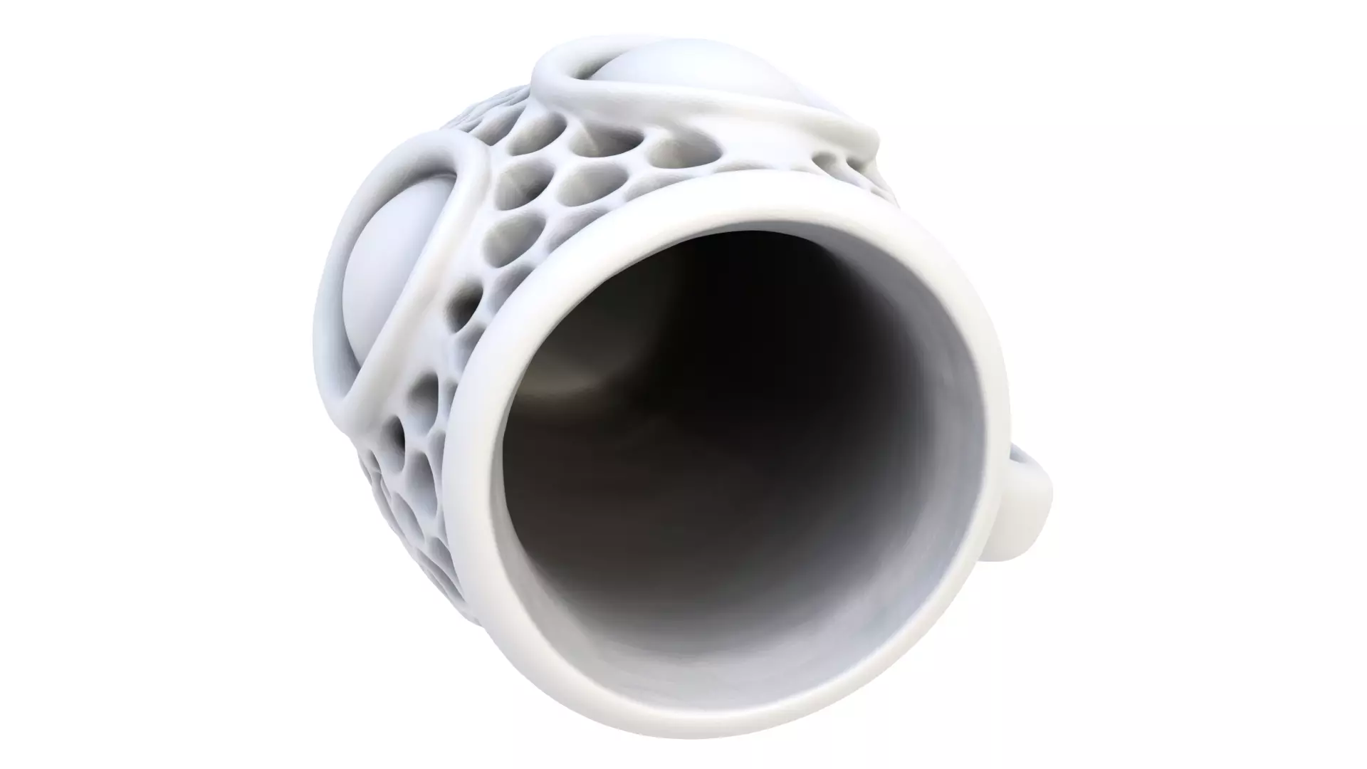 Honeycomb mug 3D model_6