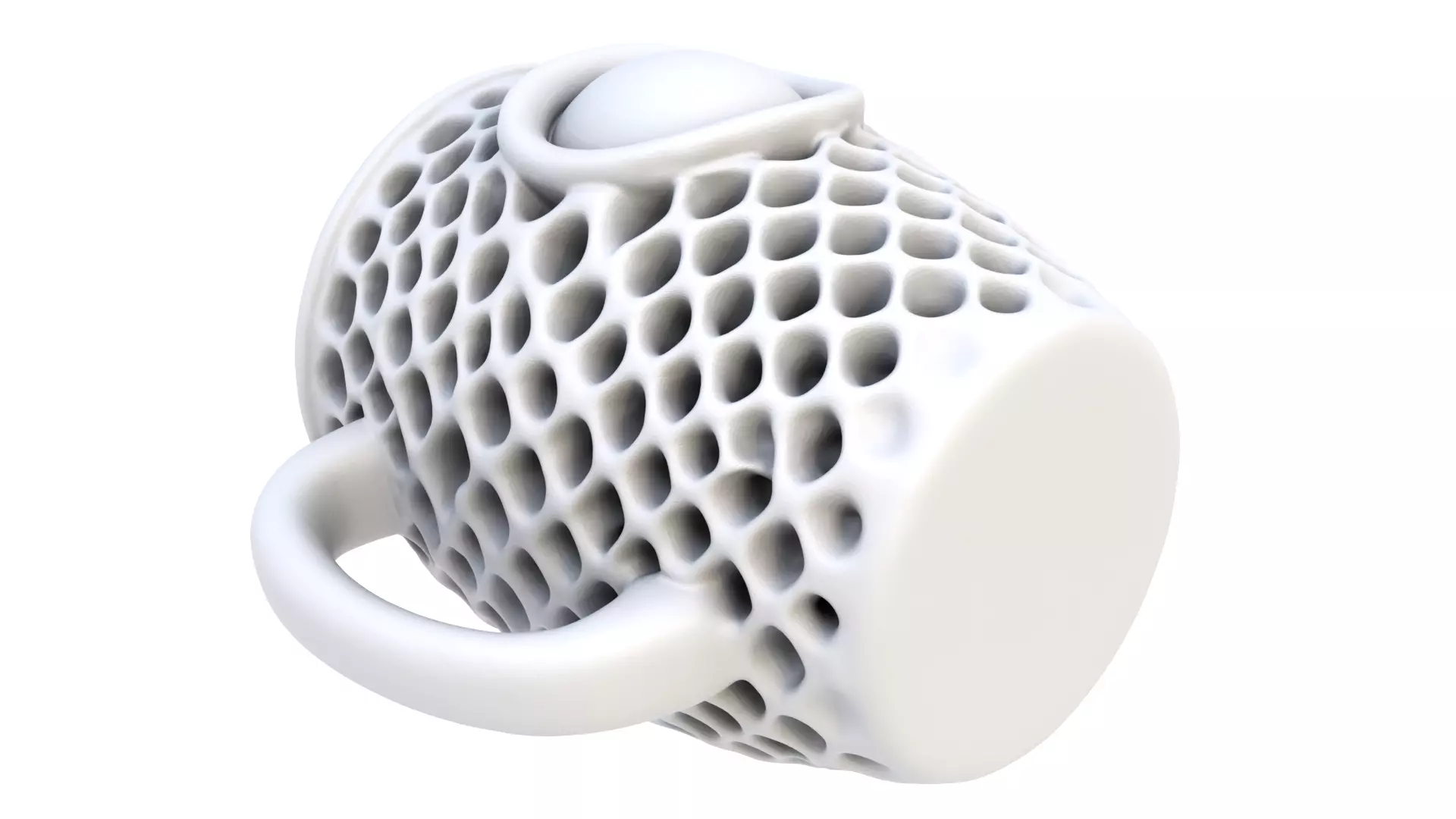 Honeycomb mug 3D model_7