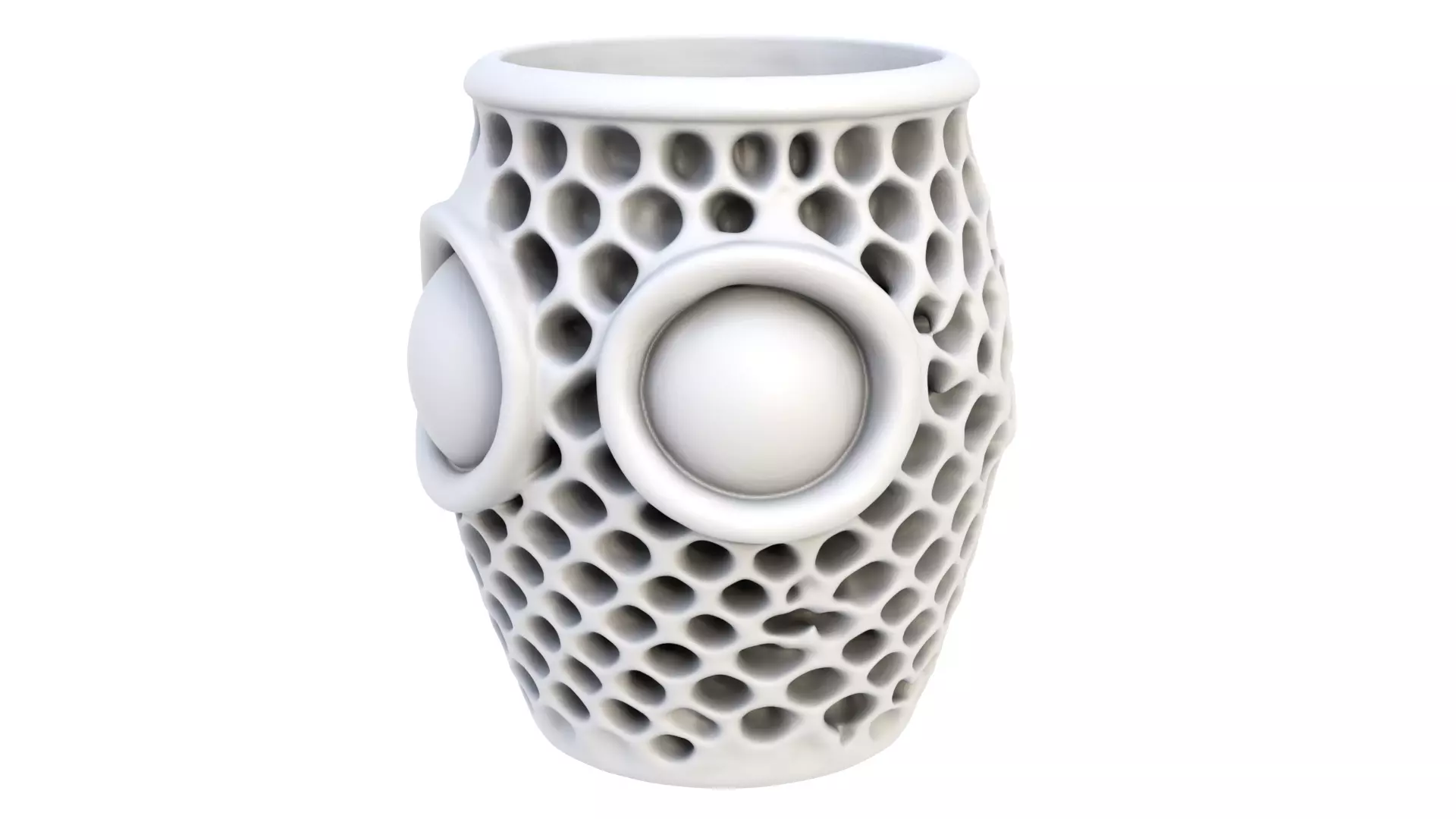 Honeycomb mug 3D model_2