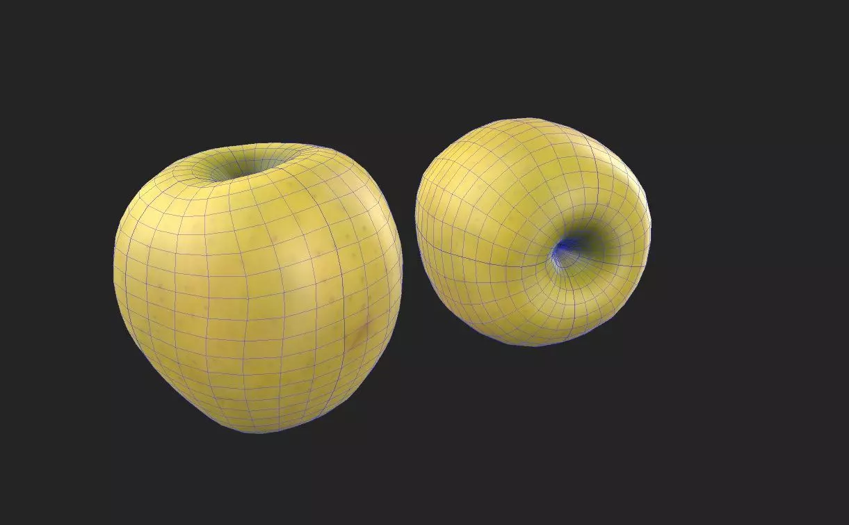 Apple M01 Low-poly 3D model_1