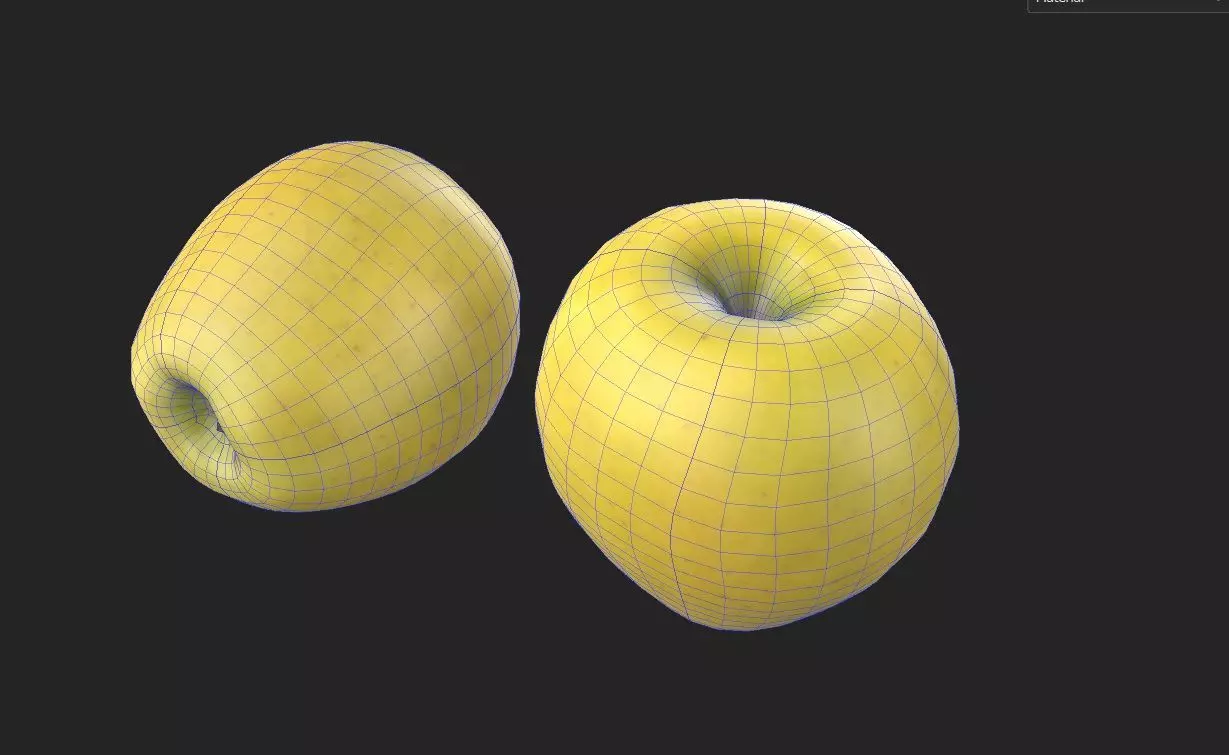 Apple M01 Low-poly 3D model_7