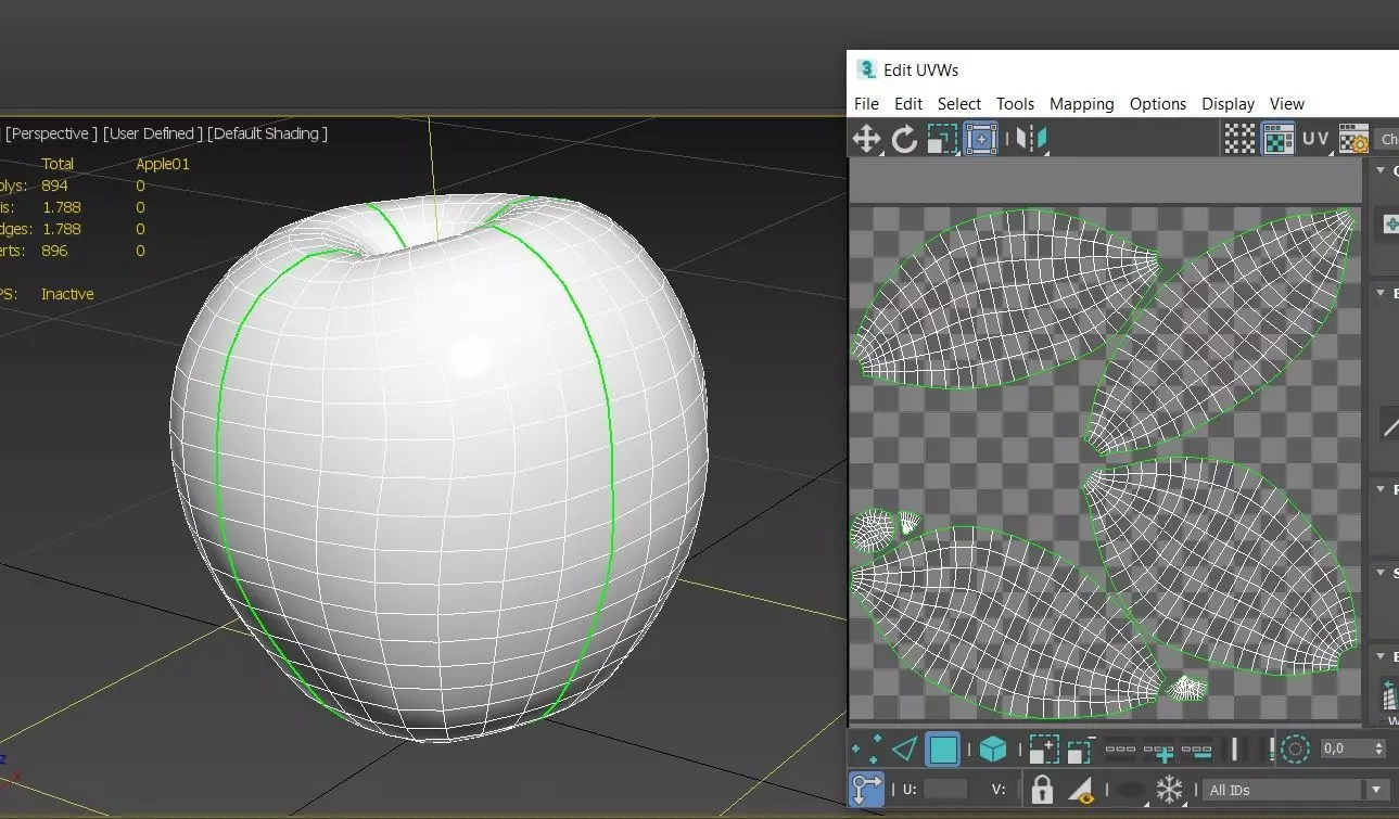 Apple M01 Low-poly 3D model_3