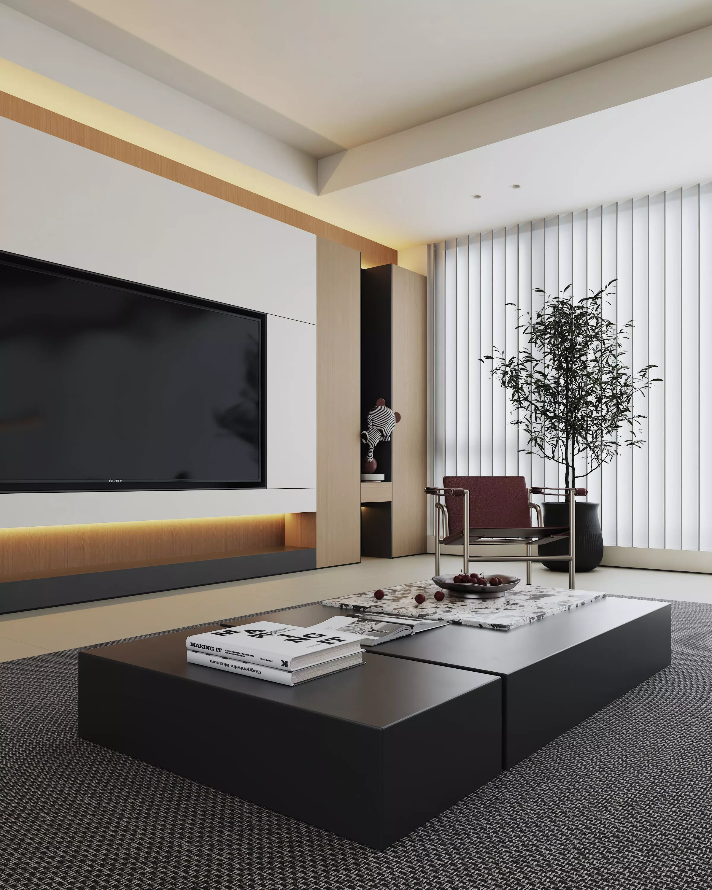 Living room 3D model 3D model_4