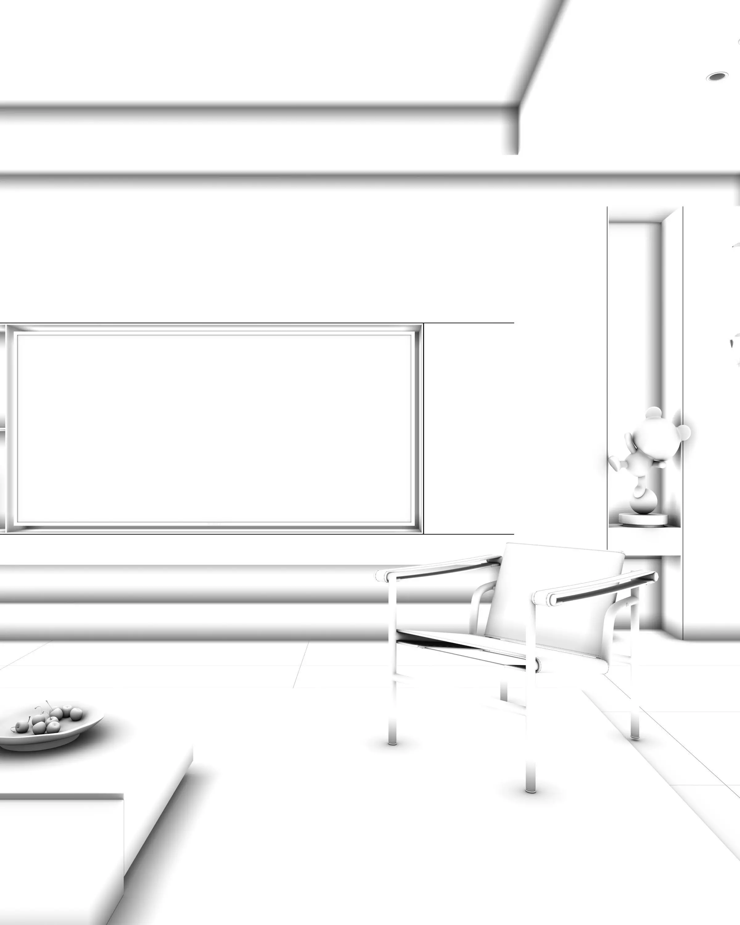 Living room 3D model 3D model_11