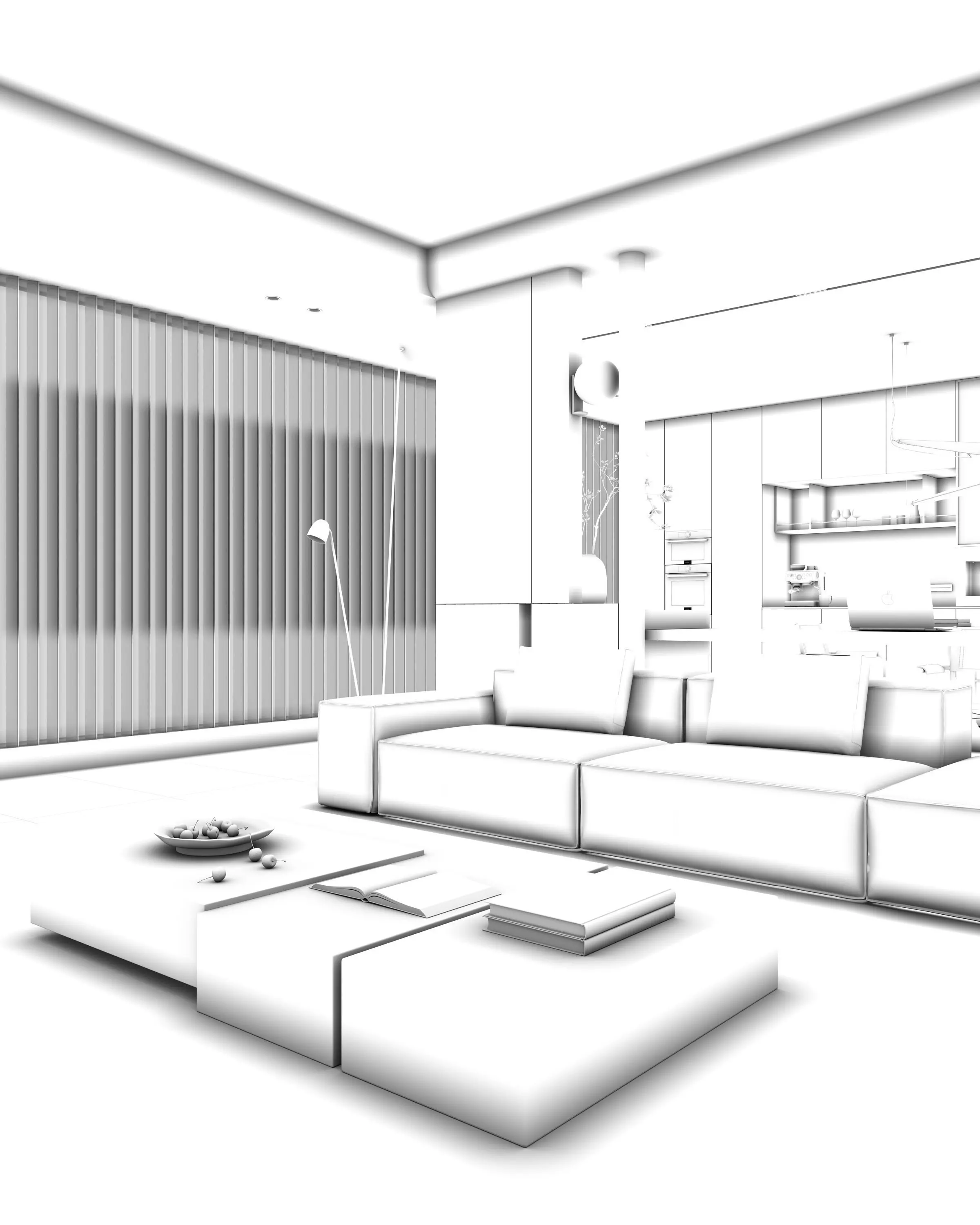 Living room 3D model 3D model_13