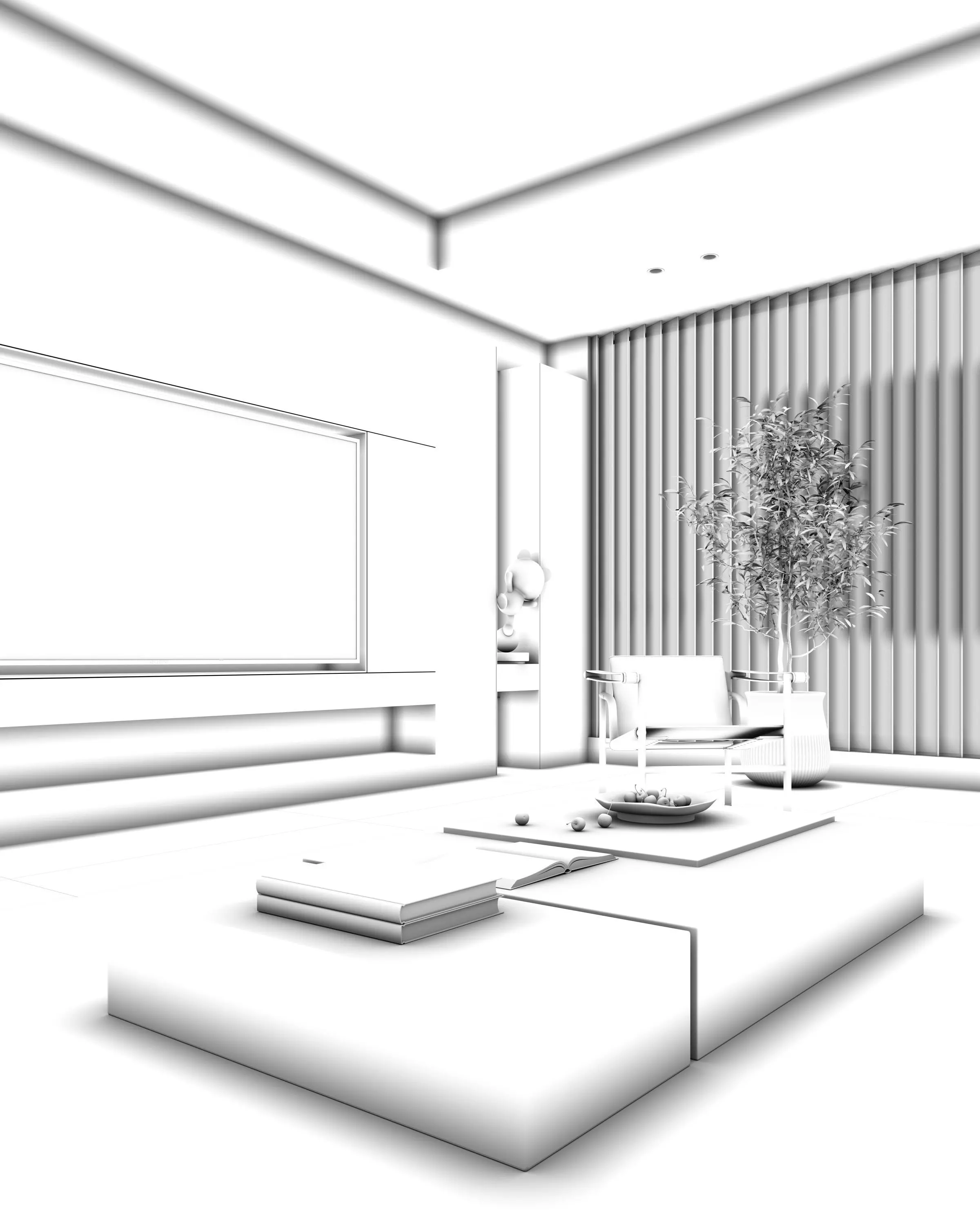 Living room 3D model 3D model_5