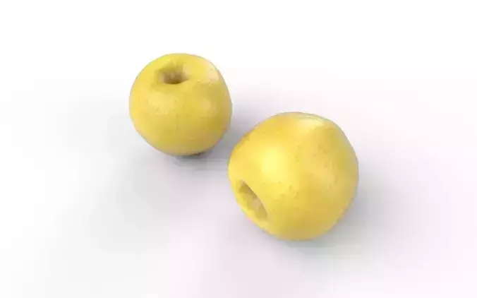 Apple M02 Low-poly 3D model 6