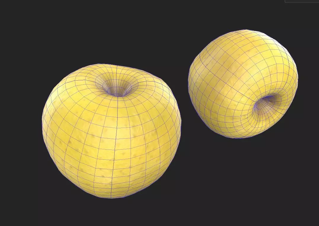 Apple M02 Low-poly 3D model_1