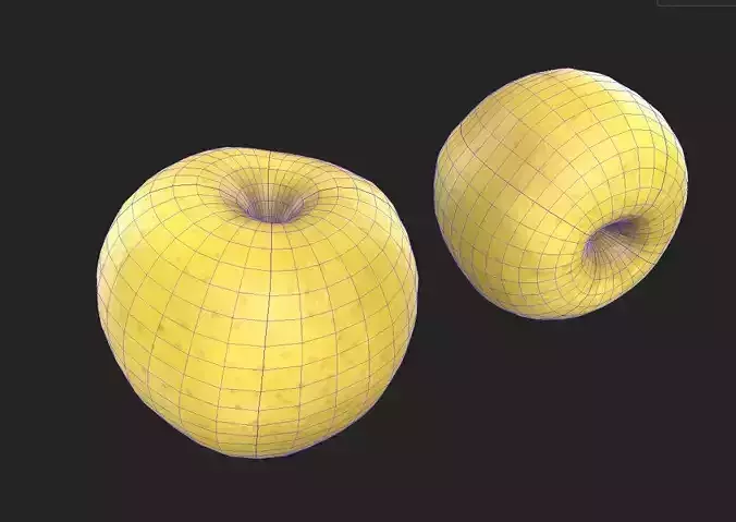 Apple M02 Low-poly 3D model 2