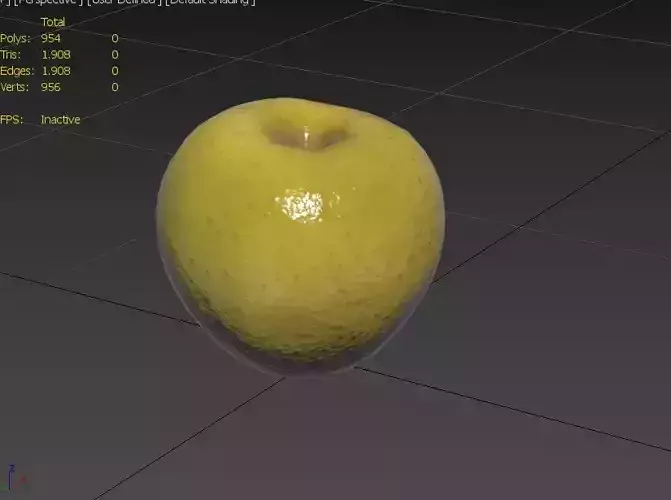 Apple M02 Low-poly 3D model 3