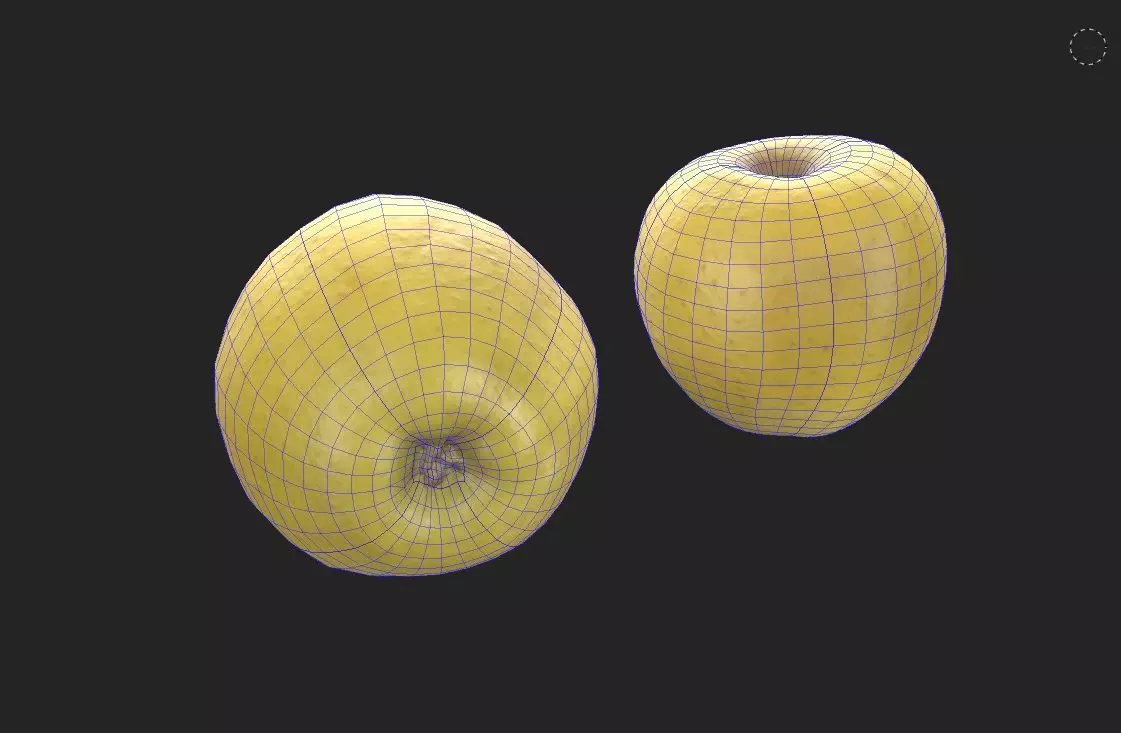 Apple M02 Low-poly 3D model_7