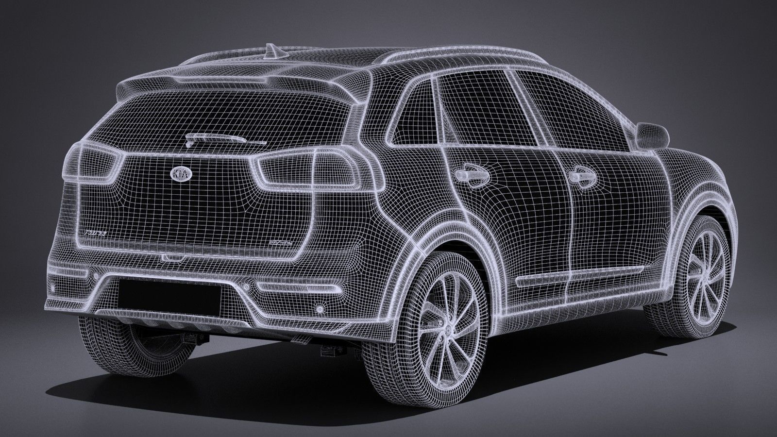 Kia Niro 2017 3D model_13